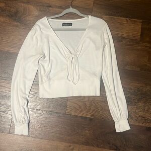 Abercrombie and fitch tie blouse